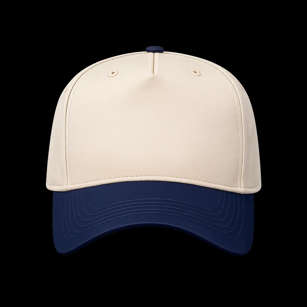 Gorra de Gabardina - Natural y Marino